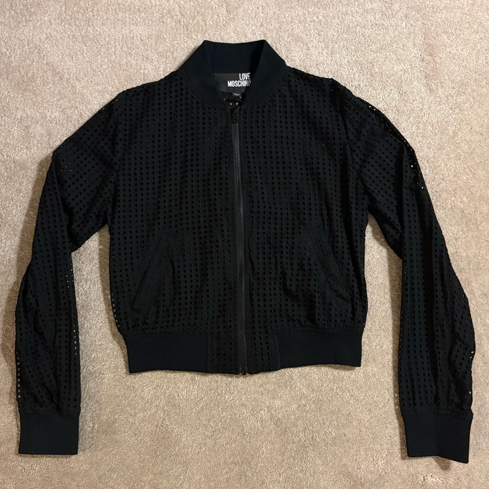 NWOT - Love Moschino Cutout Bomber Jacket
